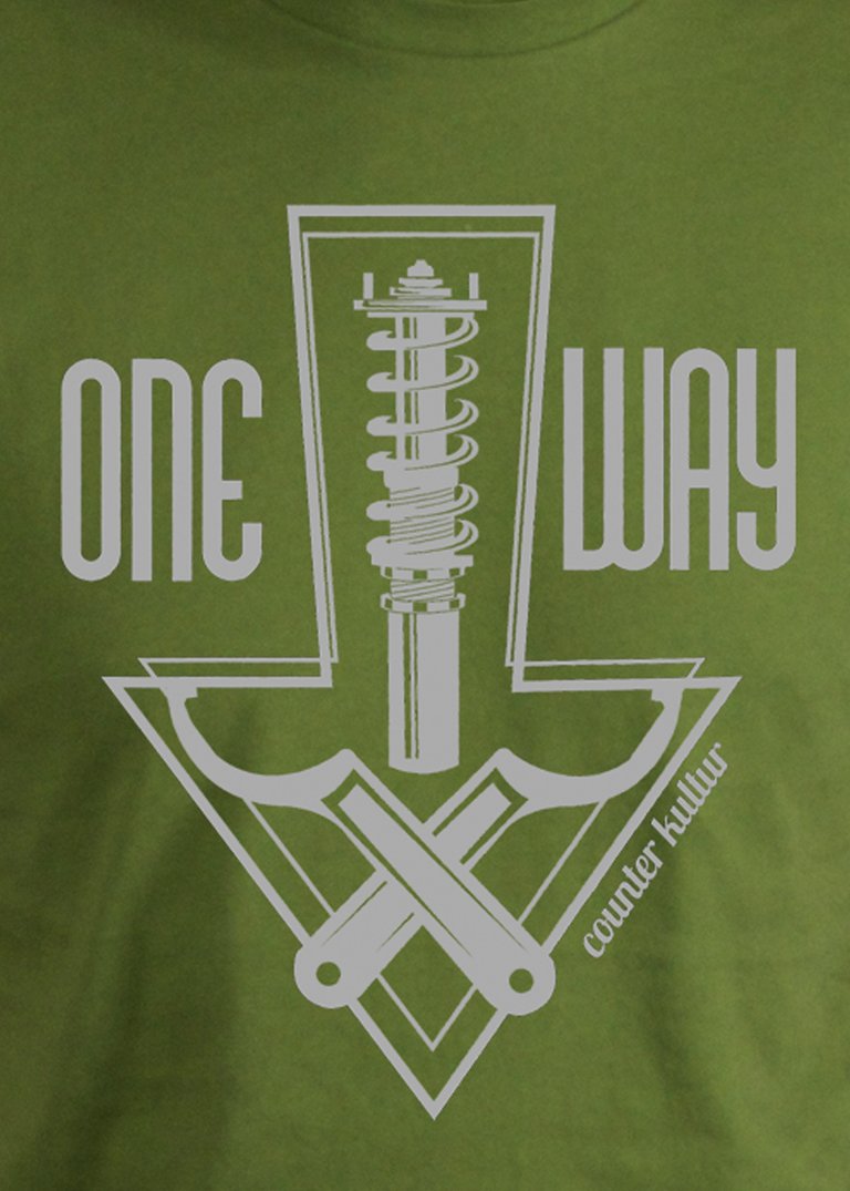 One Way Static Olive Shirt